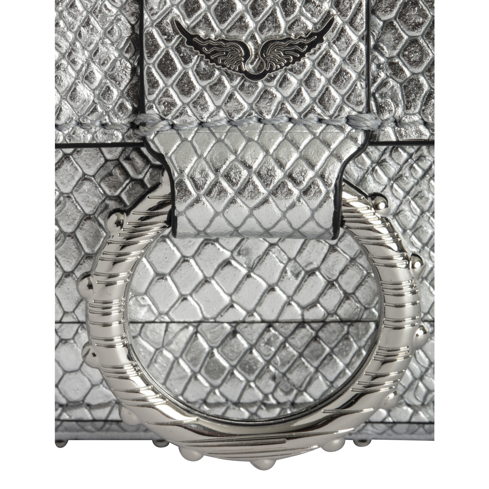 KATE WALLET - Sac bandoulière en cuir | Gris