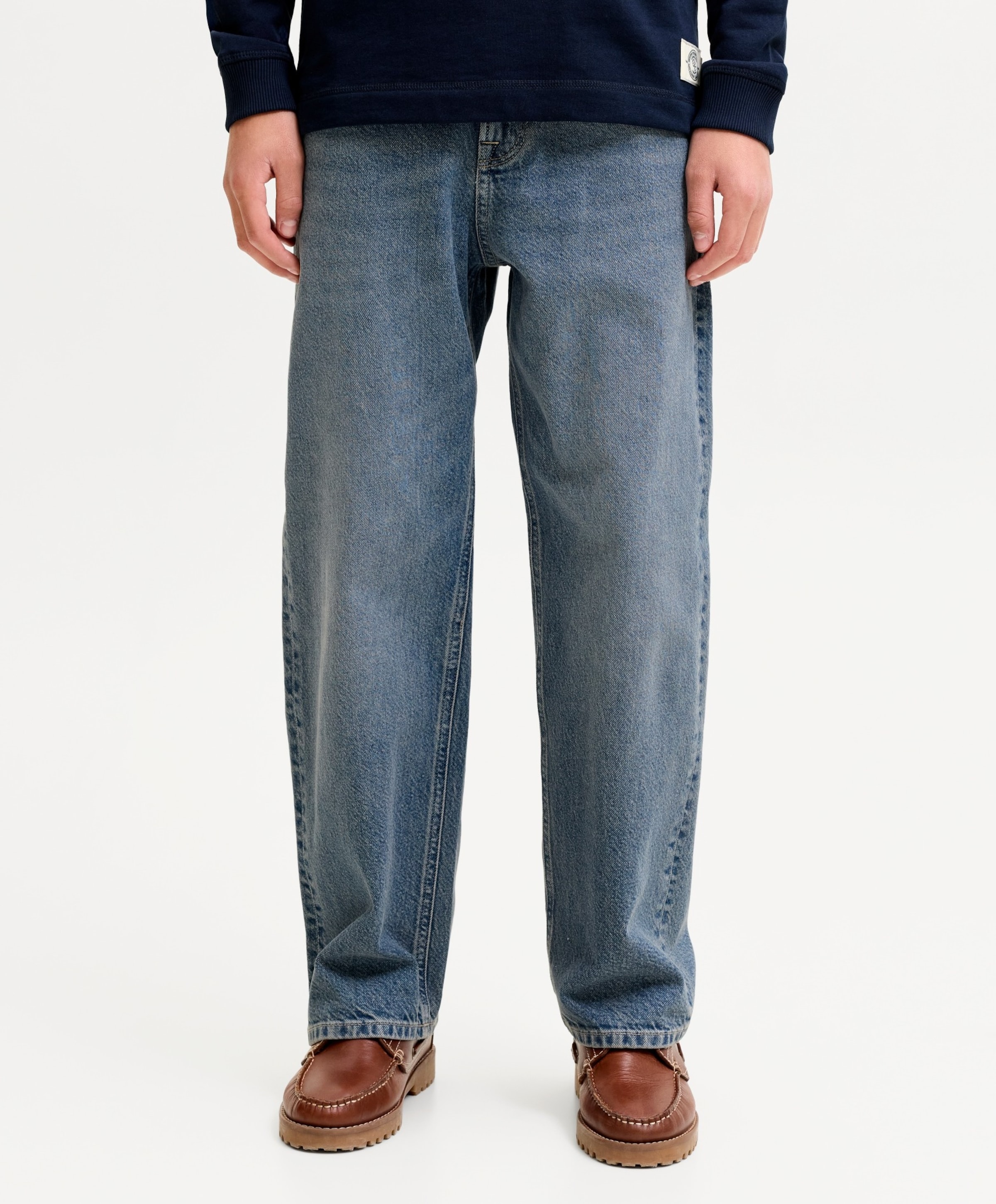 Jack & Jones JJIALEX JJORIGINAL SQ 032 SN JNR jongens jeans blauw