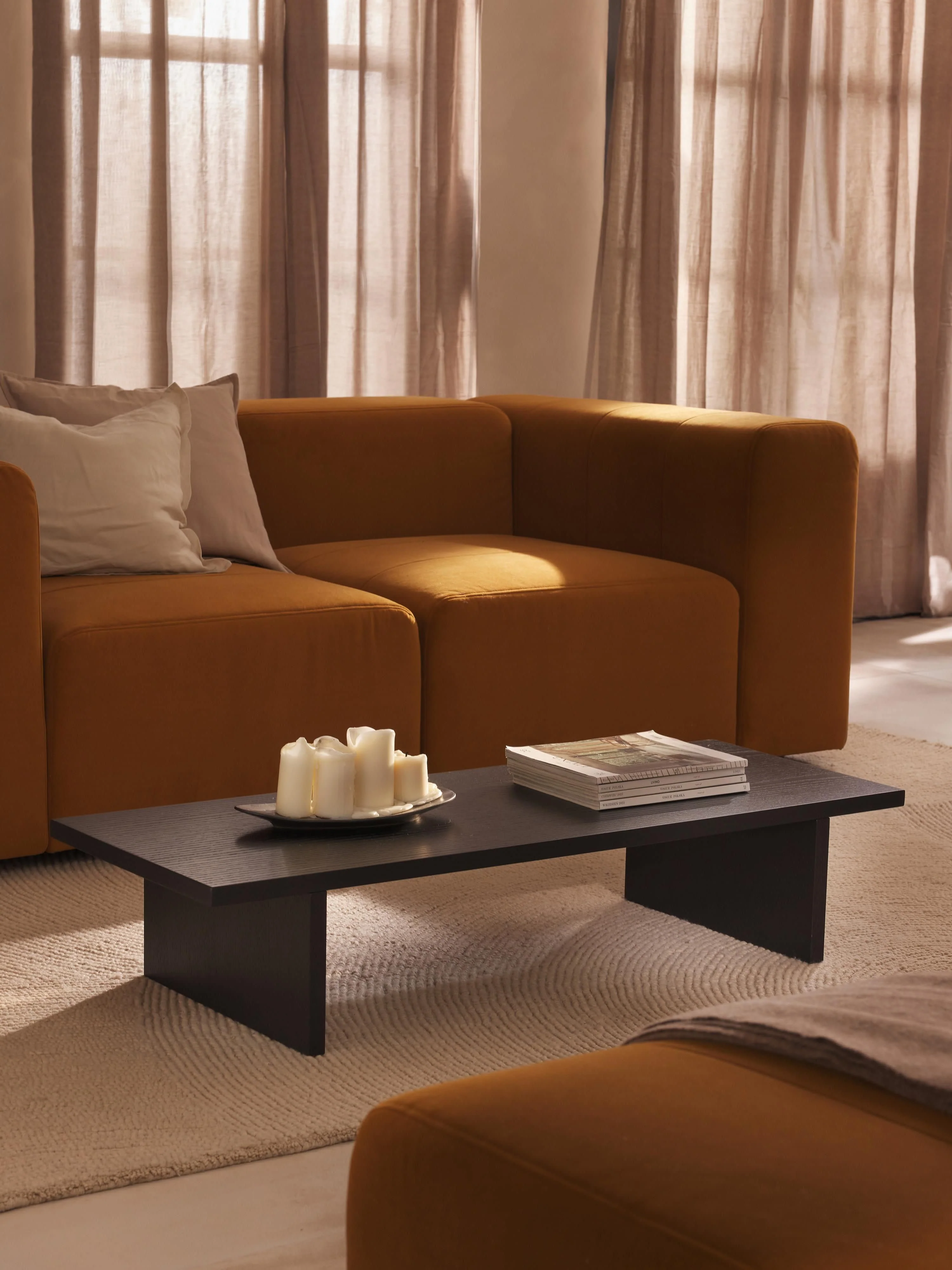 Lage houten salontafel Dako