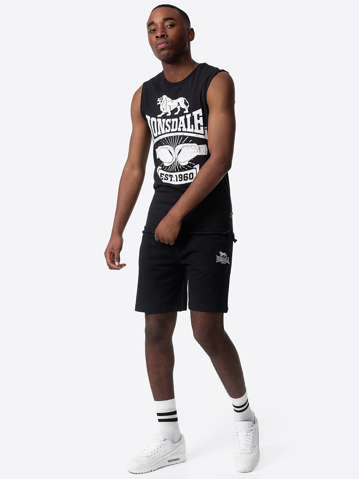 Lonsdale Herren ärmelloses T-Shirt schmale Passform CLEATOR