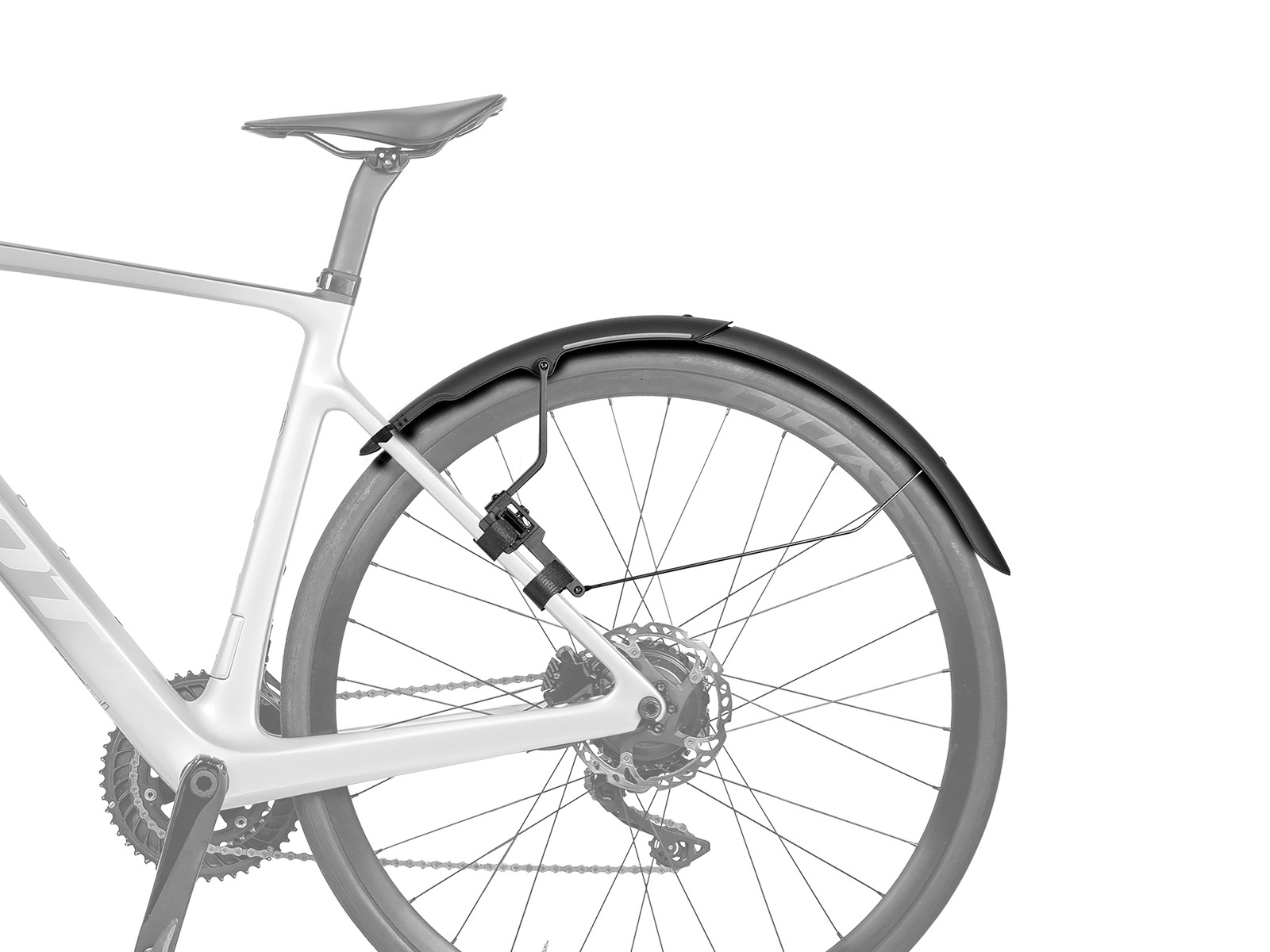 Topeak Achterspatbord Tetrafender R2 Road Zwart