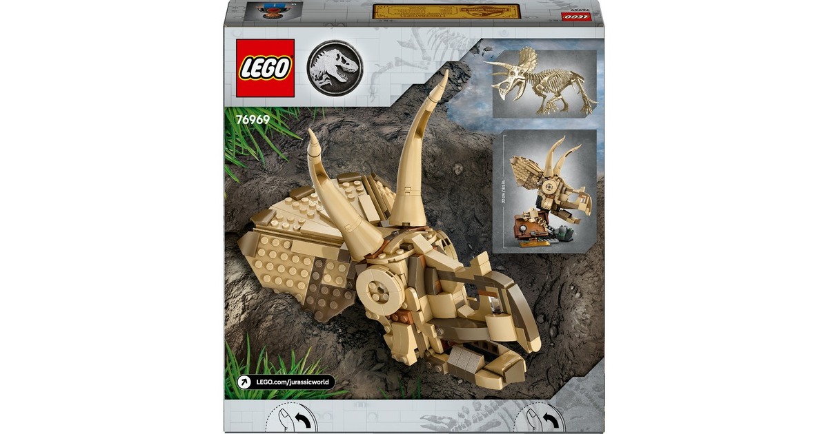 LEGOJurassic World - Dinosaurusfossielen: Triceratops schedel Constructiespeelgoed  (76969)