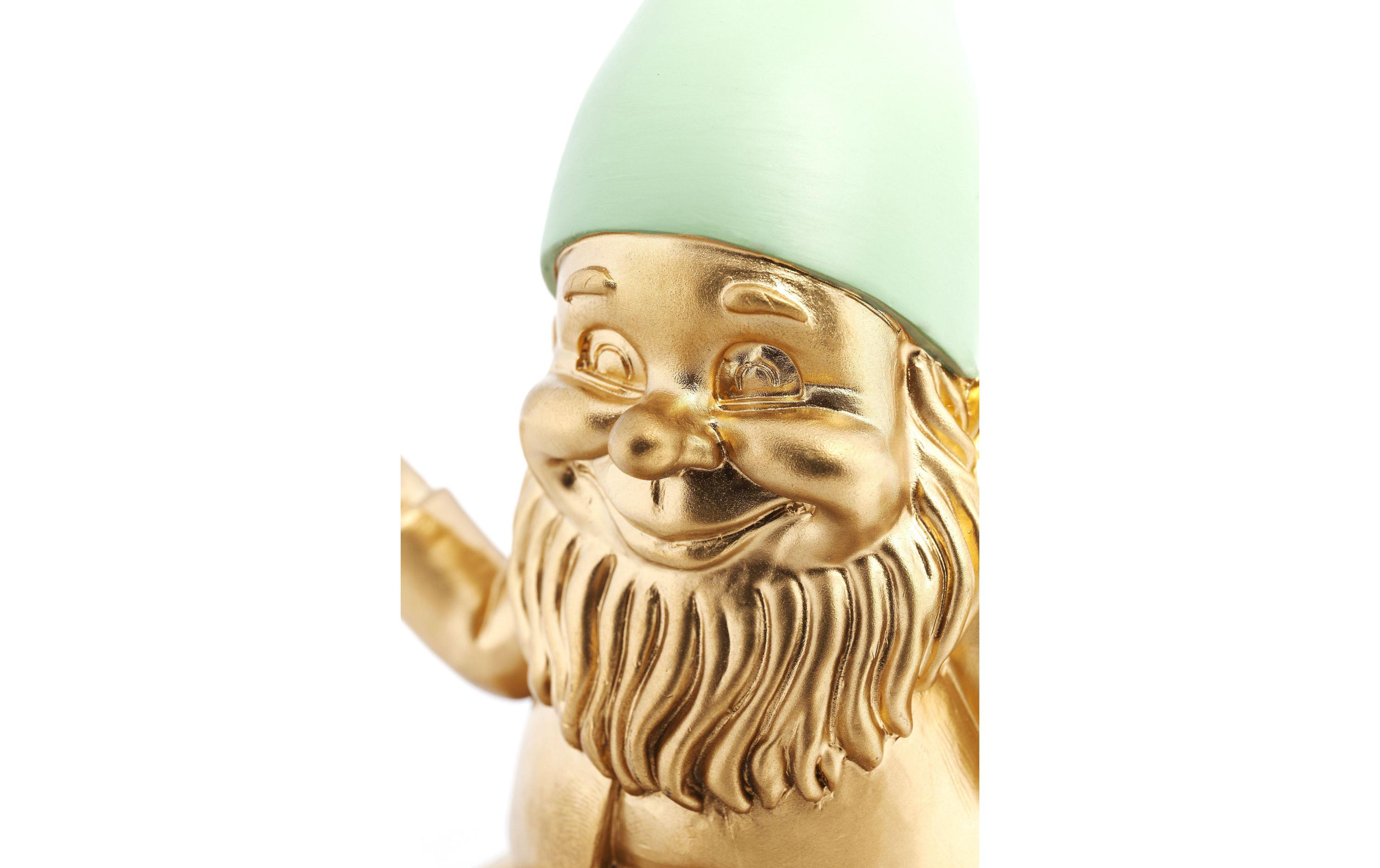 Dekofigur Zwerg Meditation, Gold-GrünDeko für Ihren Garten