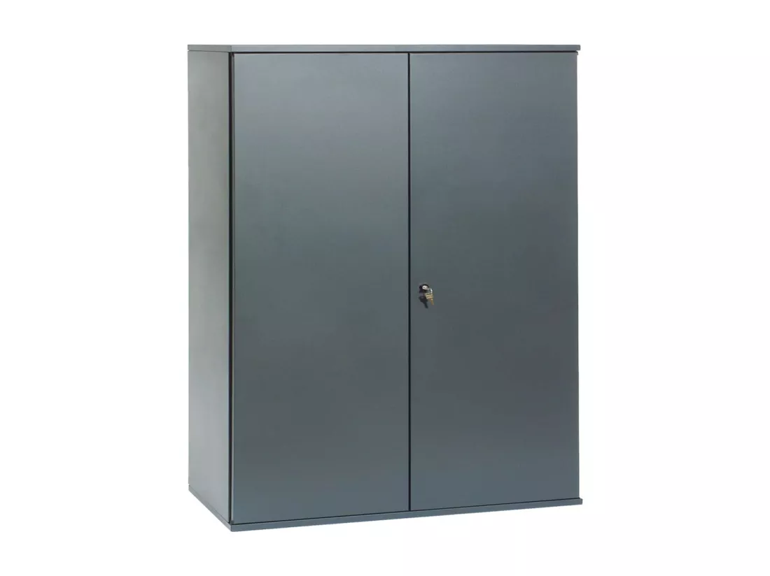 Armoire métallique anthracite Brico Hauteur 160 cm