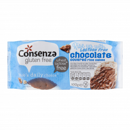 Consenza Glutenvrije en lactosevrije rijstwafels met chocolade