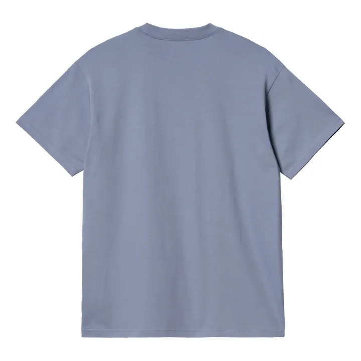 Carhartt WIP T-shirt Diagram Script Coton Bio | Bleu gris