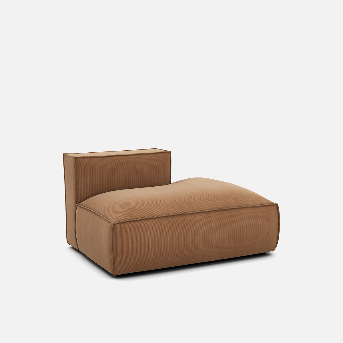 LA REDOUTE INTERIEURS<br>Sofá lounge, direito, veludo cotelê, Seven