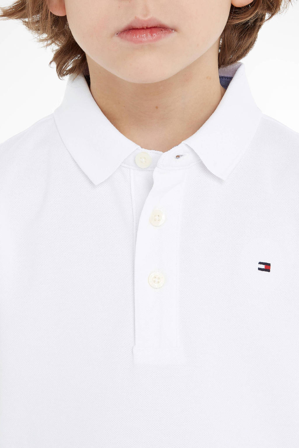 Tommy Hilfiger piqué polo wit