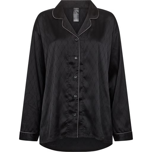 Hype The Detail Satin Pyjamassæt, Black, L