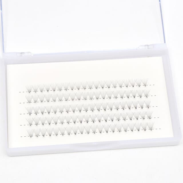 Vippeklaser eyelash extension 6D-D 100-dele Sort 9 mm