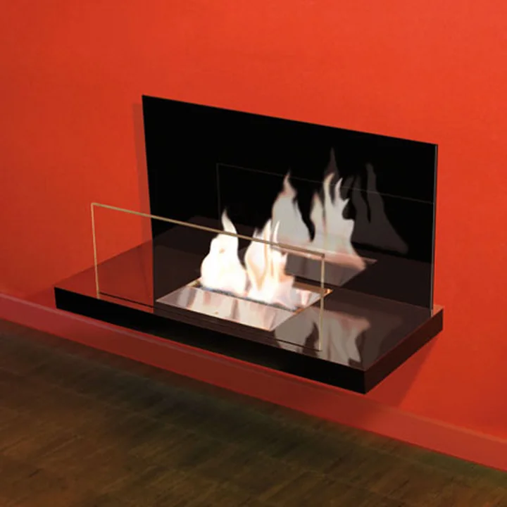 Radius Design - Wallflame II - Edelstahl / Glas, schwarz