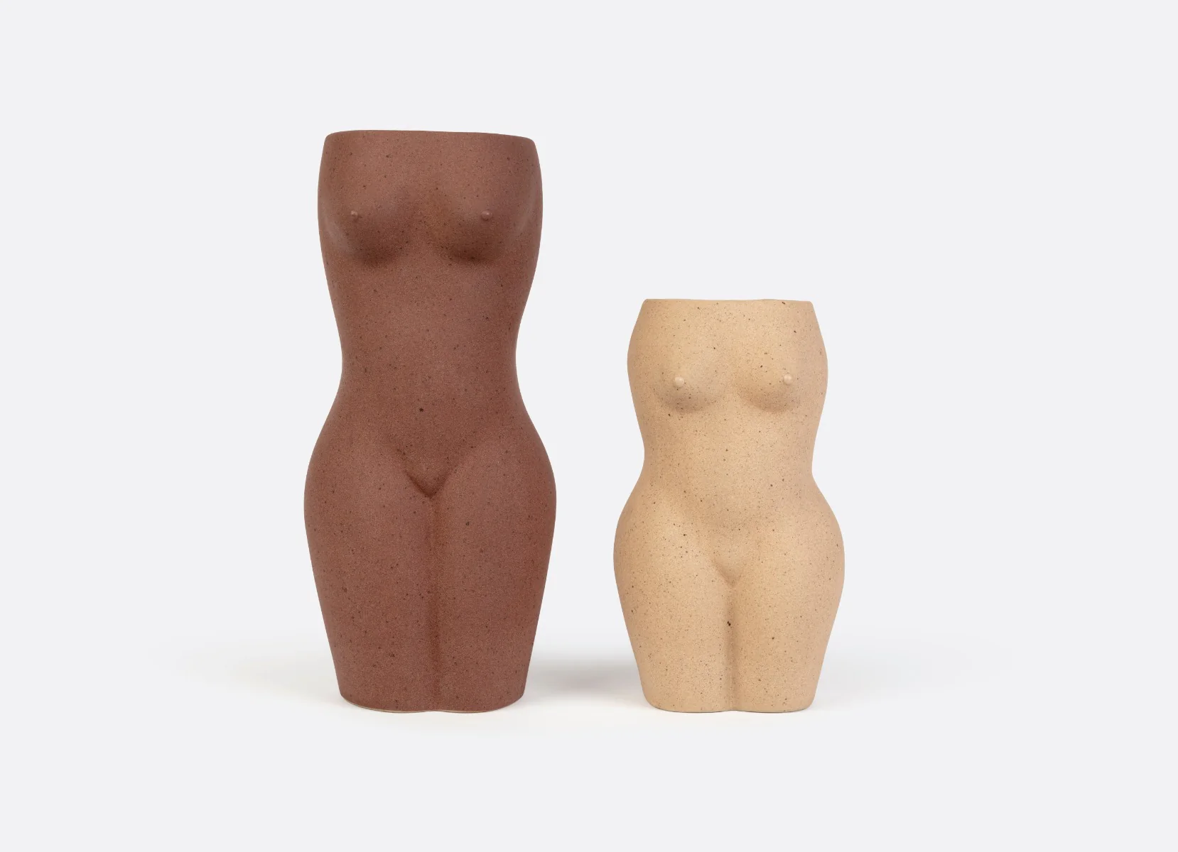 Doiy  Body vase, creme - H: 18,5 cm.