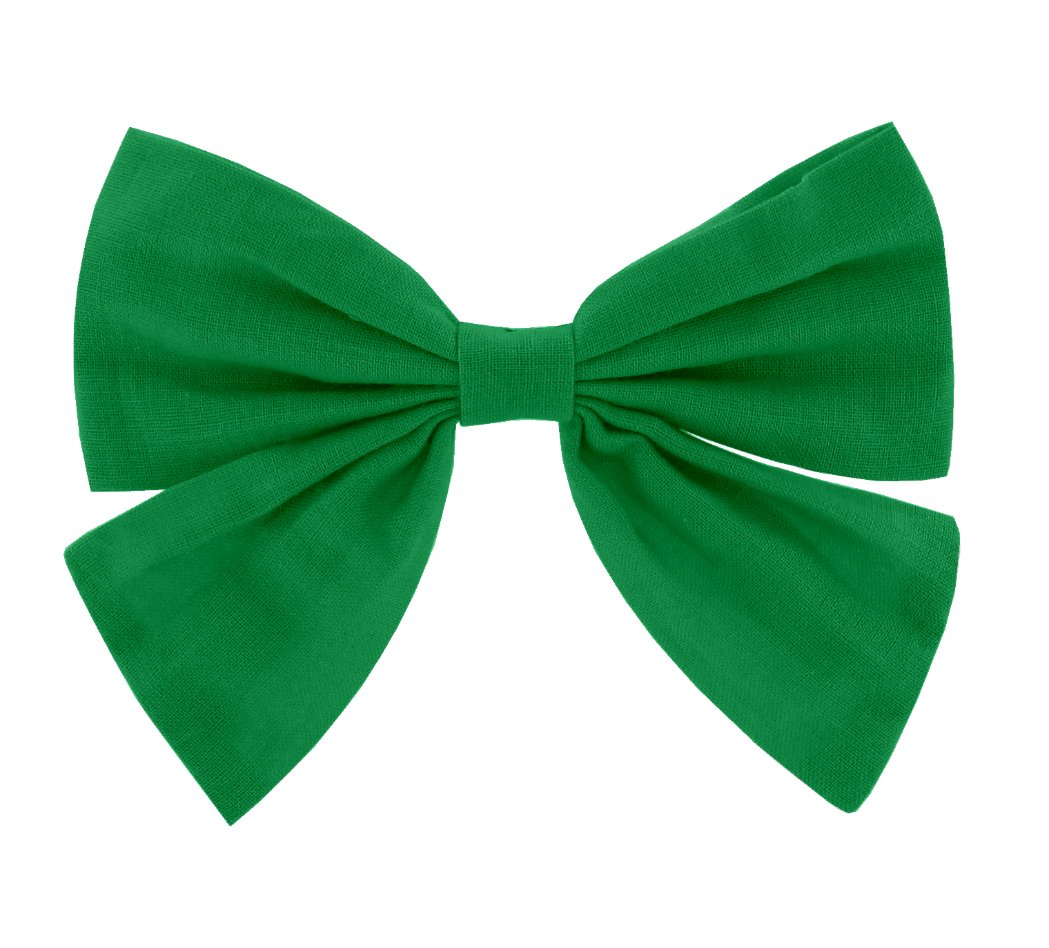 Barrette Noeud Papillon Vert Vif
