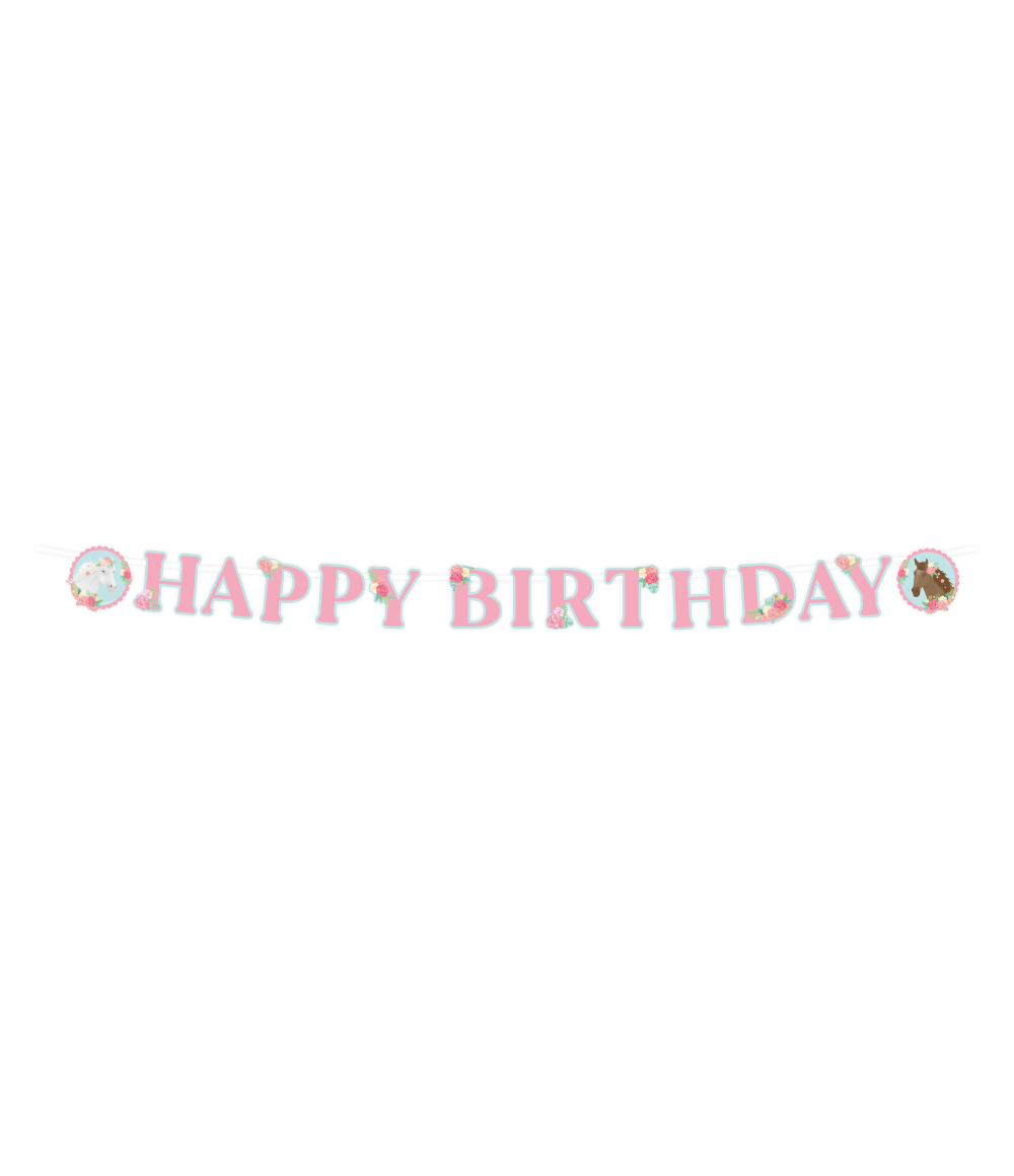 Happy Birthday Letterslinger Paarden 2,5m