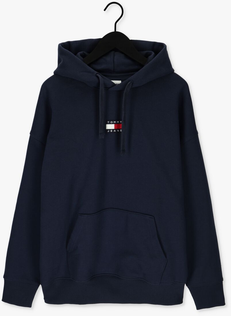 TOMMY JEANS donkerblauwe tommy jeans sweater tjm tommy badge hoodie