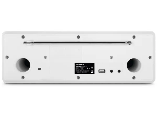 TechniSat DigitRadio 370 CD IR - Audiosystem - 2 x 5 Watt - hvid