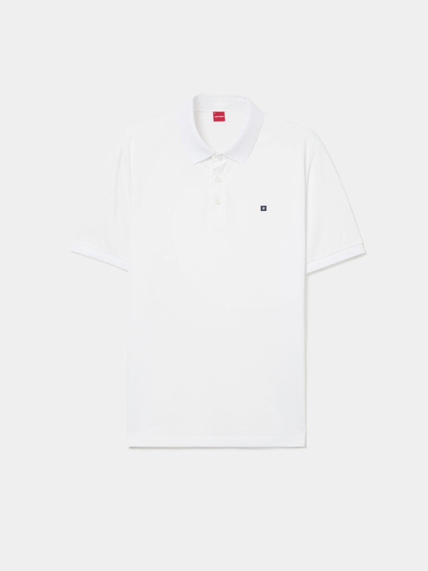 Polo de manga curta regular fit