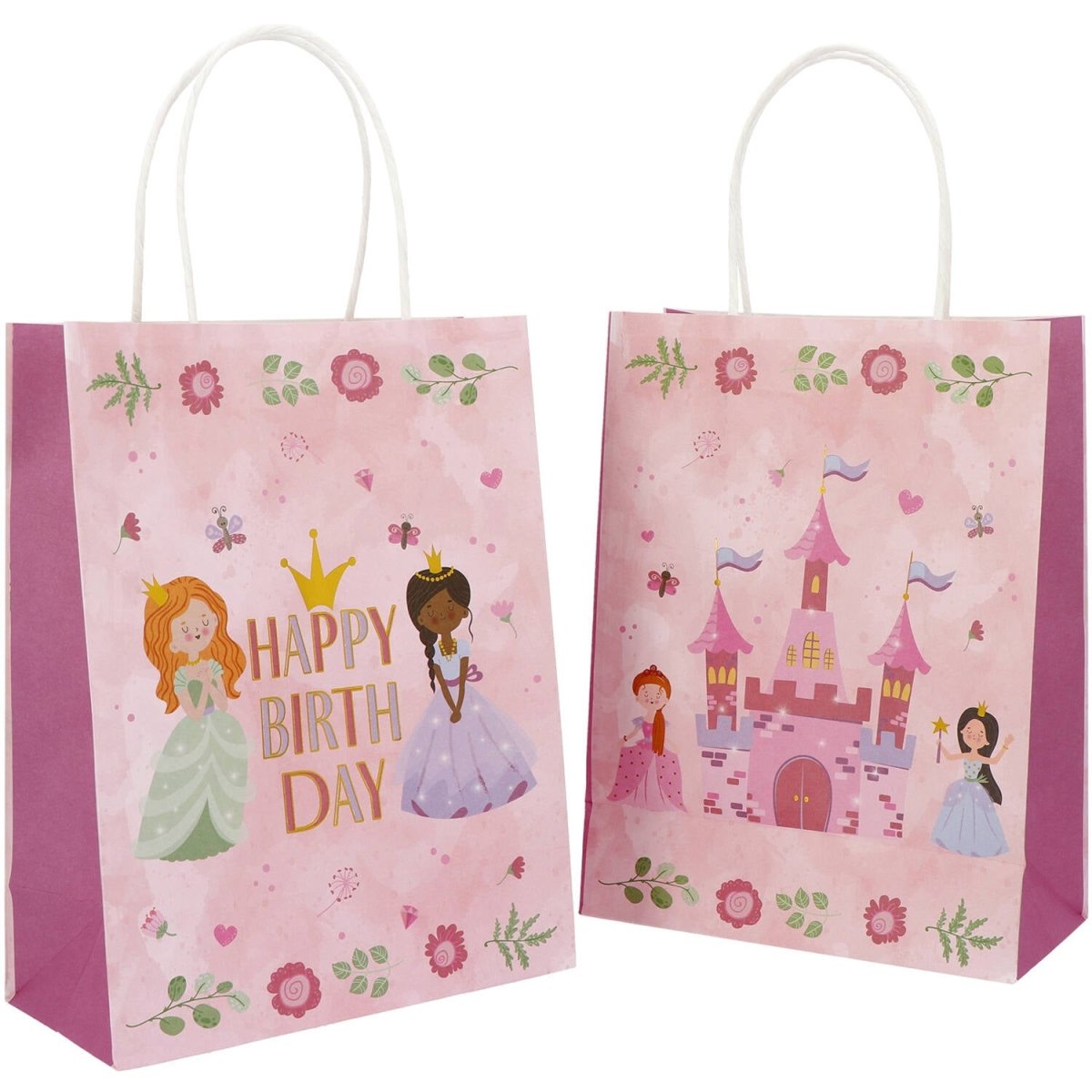 Prinsessen Uitdeeltasjes 27cm 6st