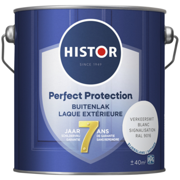Histor Perfect Protection buitenlak zijdeglans RAL 9016 verkeerswit 2,5 liter