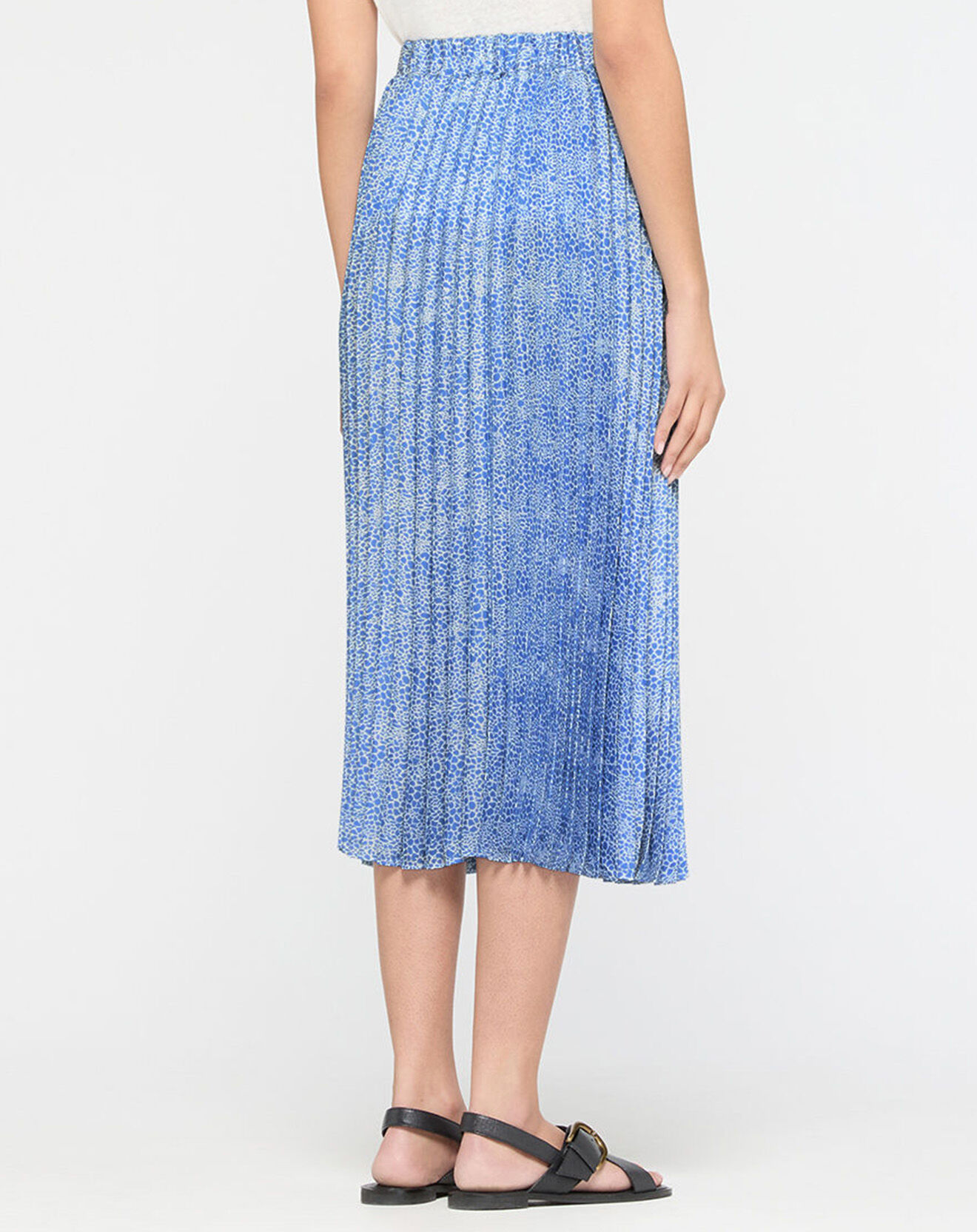 Scotch & Soda Jupe Midi à imprimé fantaisie bleu/blanc