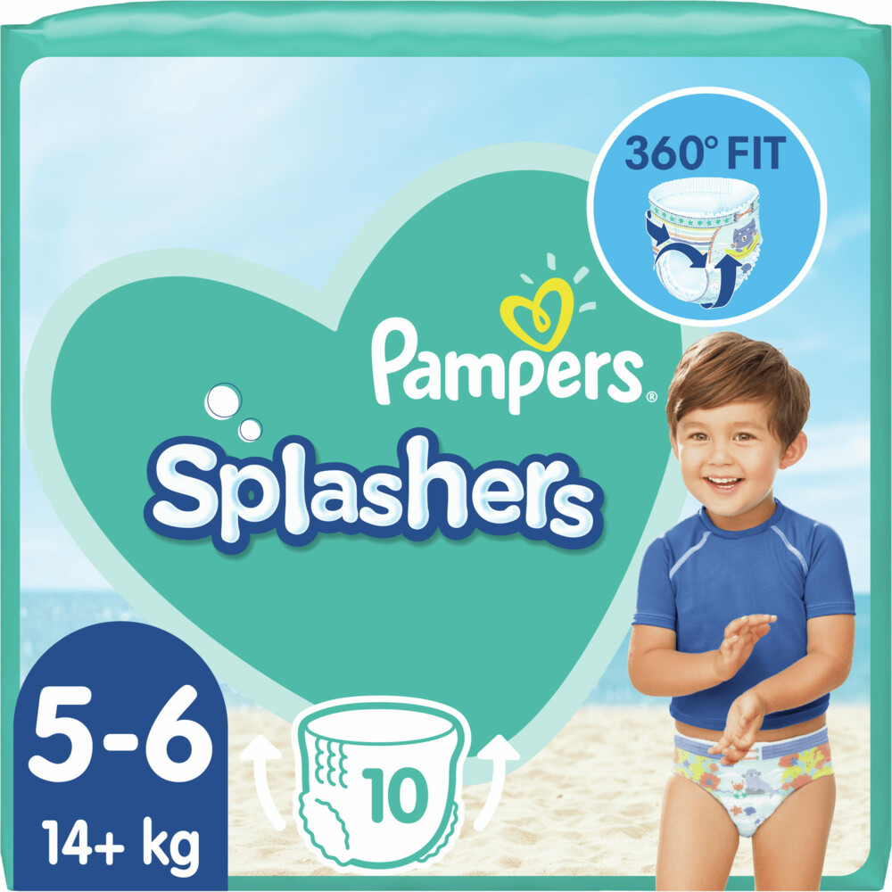 8x Pampers Splashers Zwemluiers Maat 5 (14 kg+)10 stuks