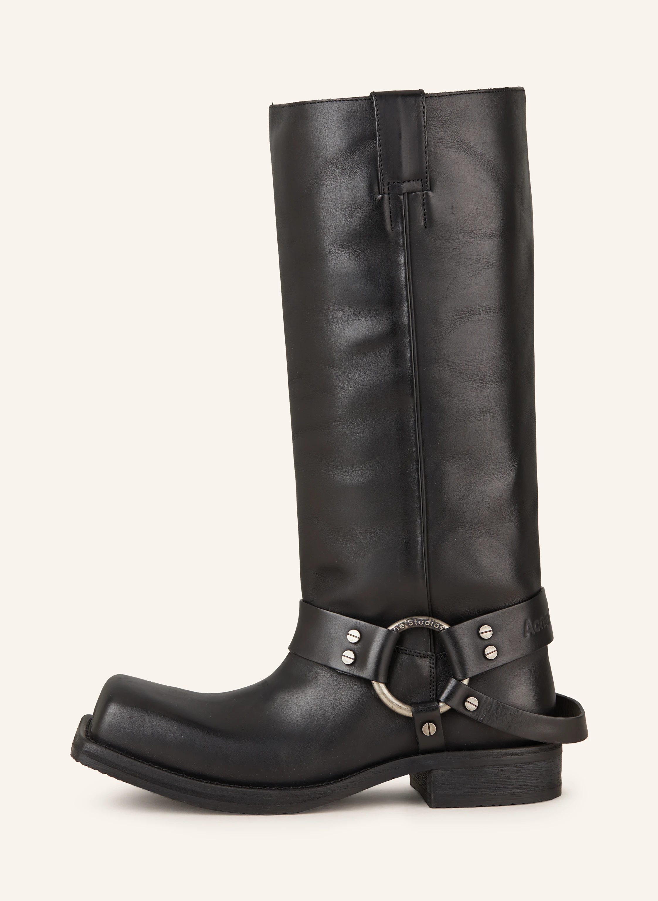 Acne Studios Biker Boots mit Nieten