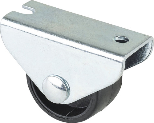 BS wielen, zwenkwiel E50.025, kunststof, Ø 25 mm, tot 35 kg, met plaat 40x17 mm