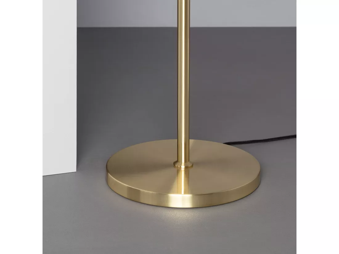 Lampadaire Métal et Verre Otos 3 Spots Doré