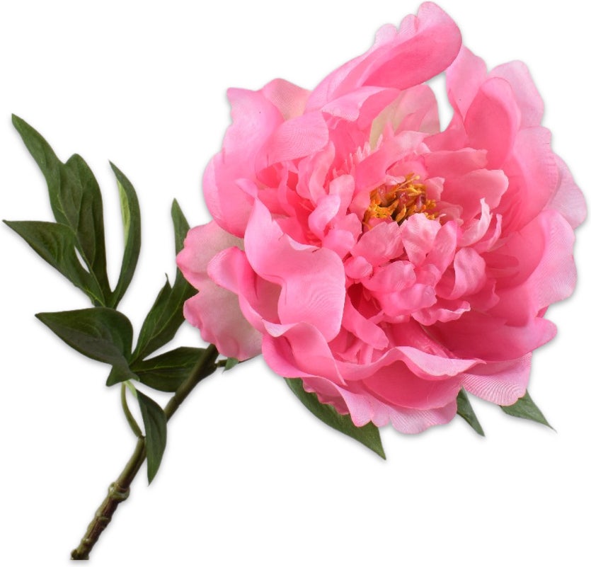 Silk-Ka kunstbloem Pioen roze 61 cm
