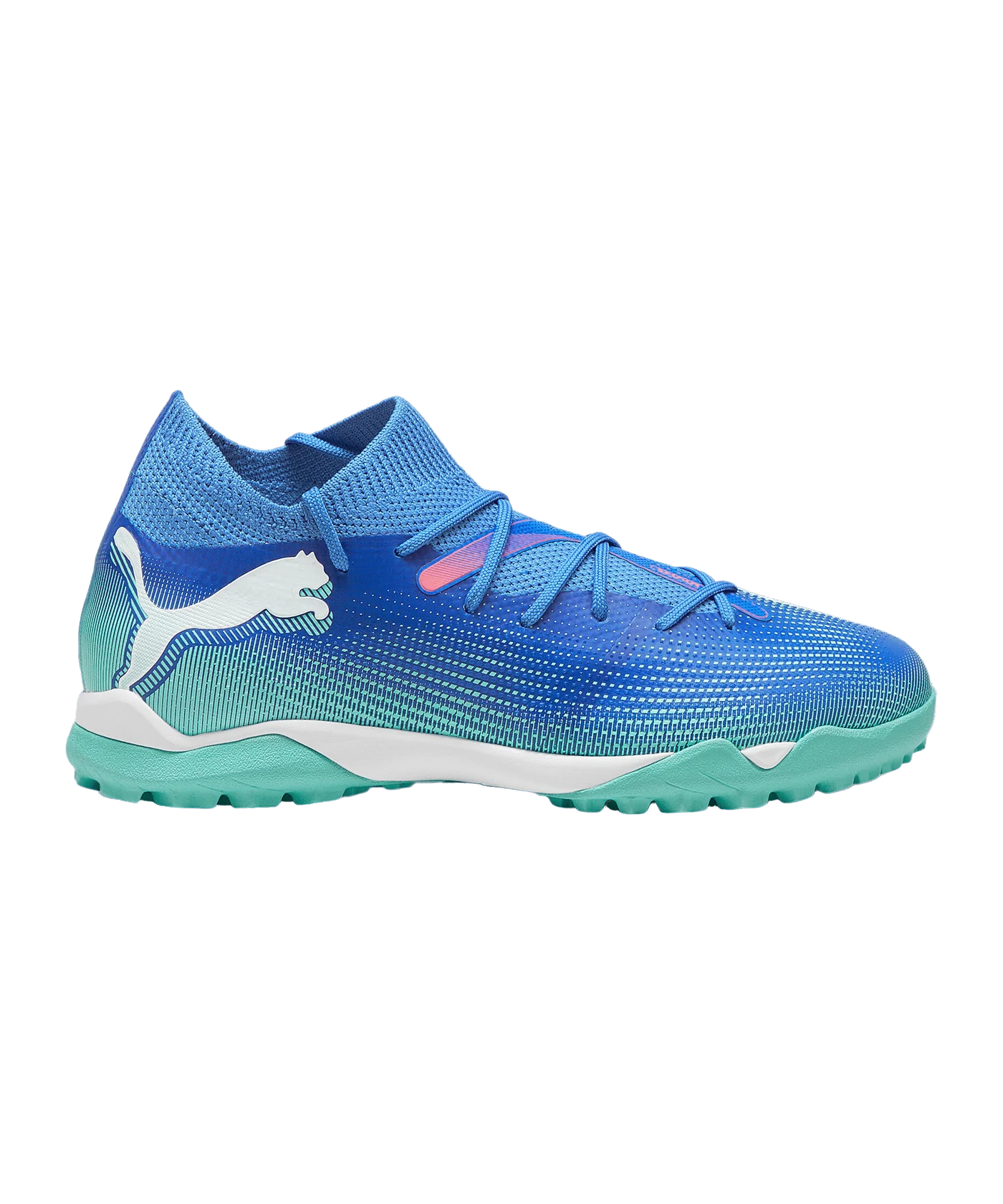 PUMA FUTURE 7 Match + Mid TF Formula Kids Blau Weiss F01
