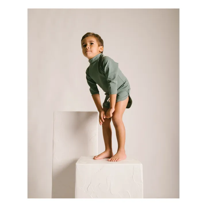 Ina Swim Short de bain Matière Recyclée Mesa | Vert foncé