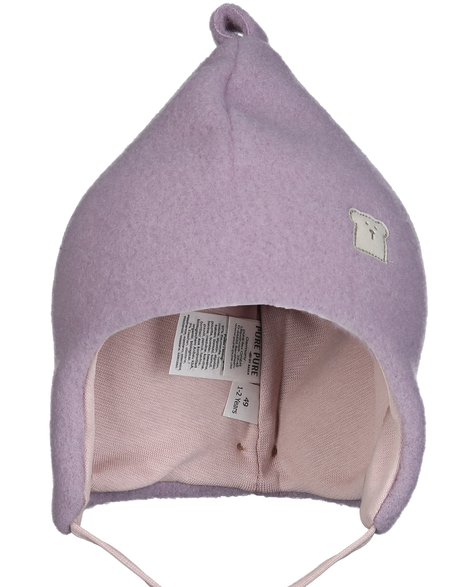 Baby-Zipfelmütze WARMERS in mauve