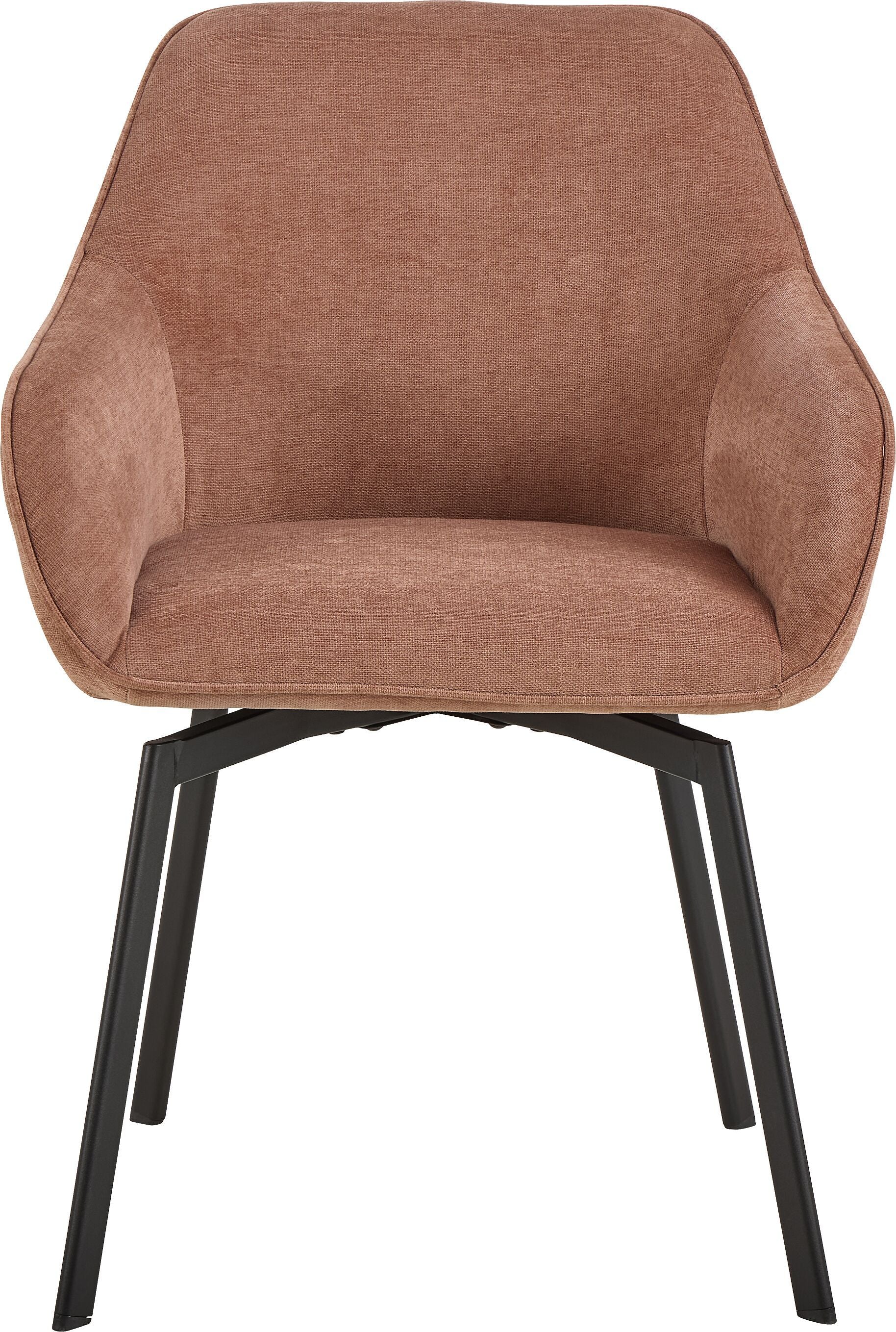 DYLAN Stuhl - Lachs / B: 58.5 cm x T: 55.5 cm x H: 83.5 cm