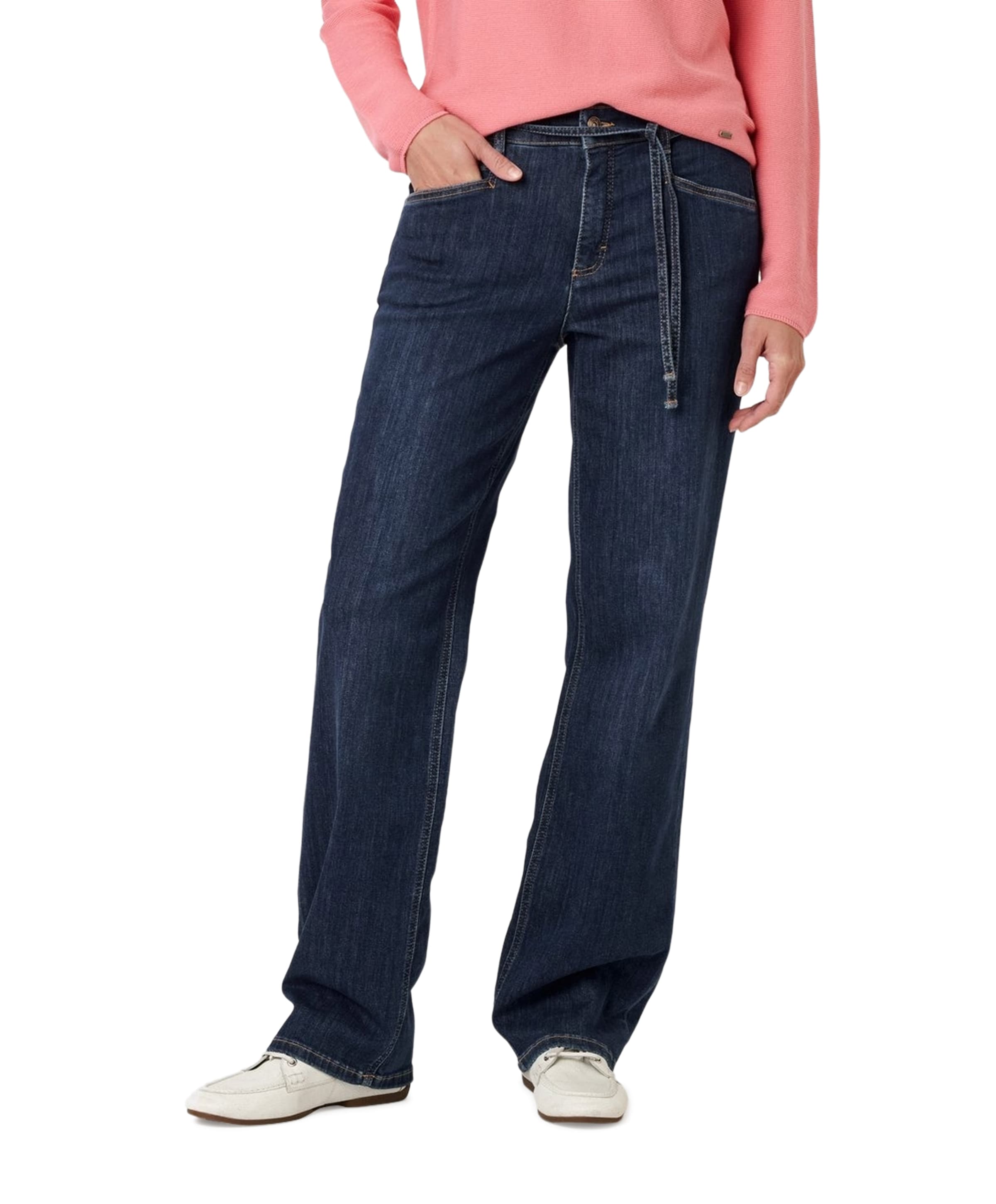 Toni Liv Straight dames jeans blauw