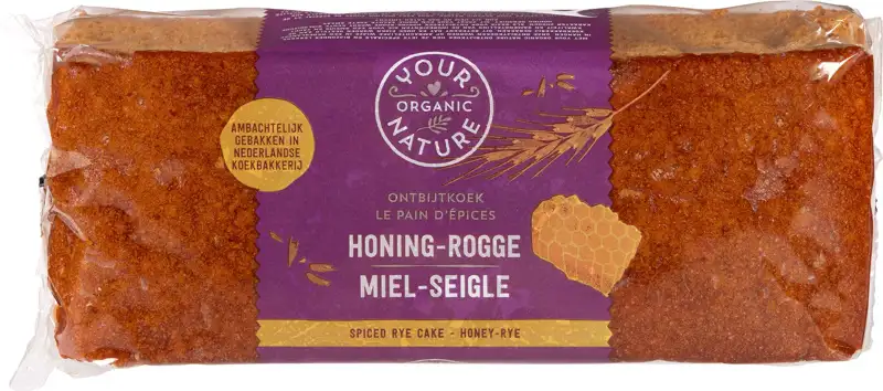 Ontbijtkoek honing-rogge