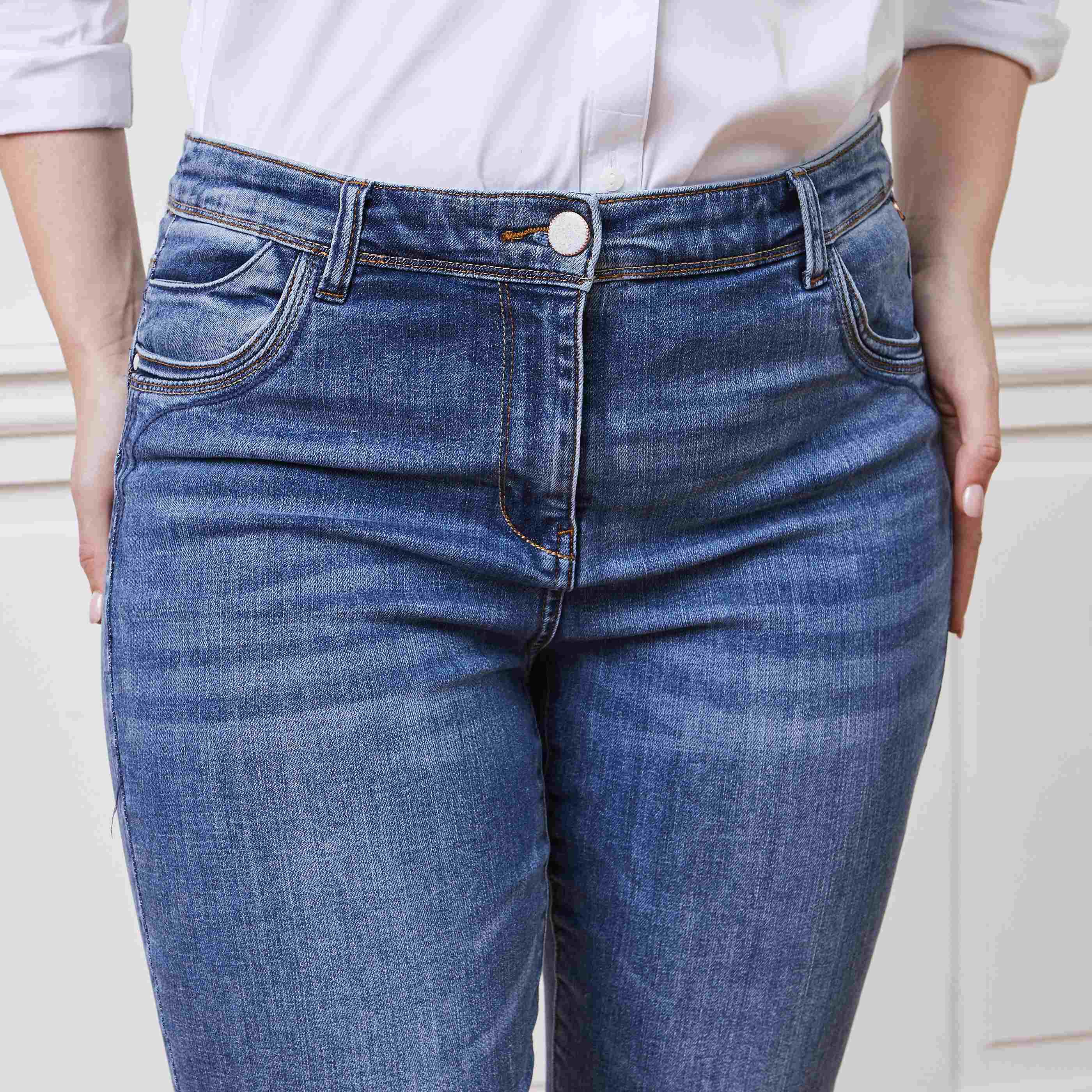 Jean slim push up RIO femme - STONE
