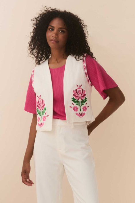 Lofty Manner witte dames gilet