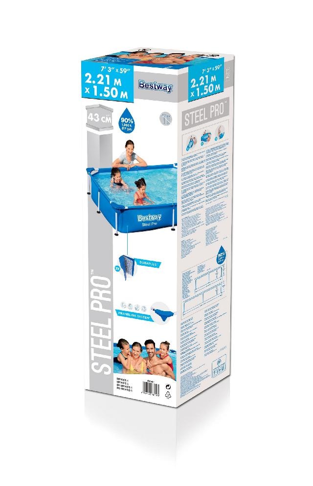 Bestway Zwembad Passaat Frame Rechthoek 221cm
