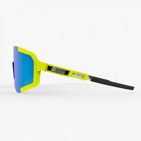 Scicon Aeroscope cykelbriller yellow fluo/multimirror blue