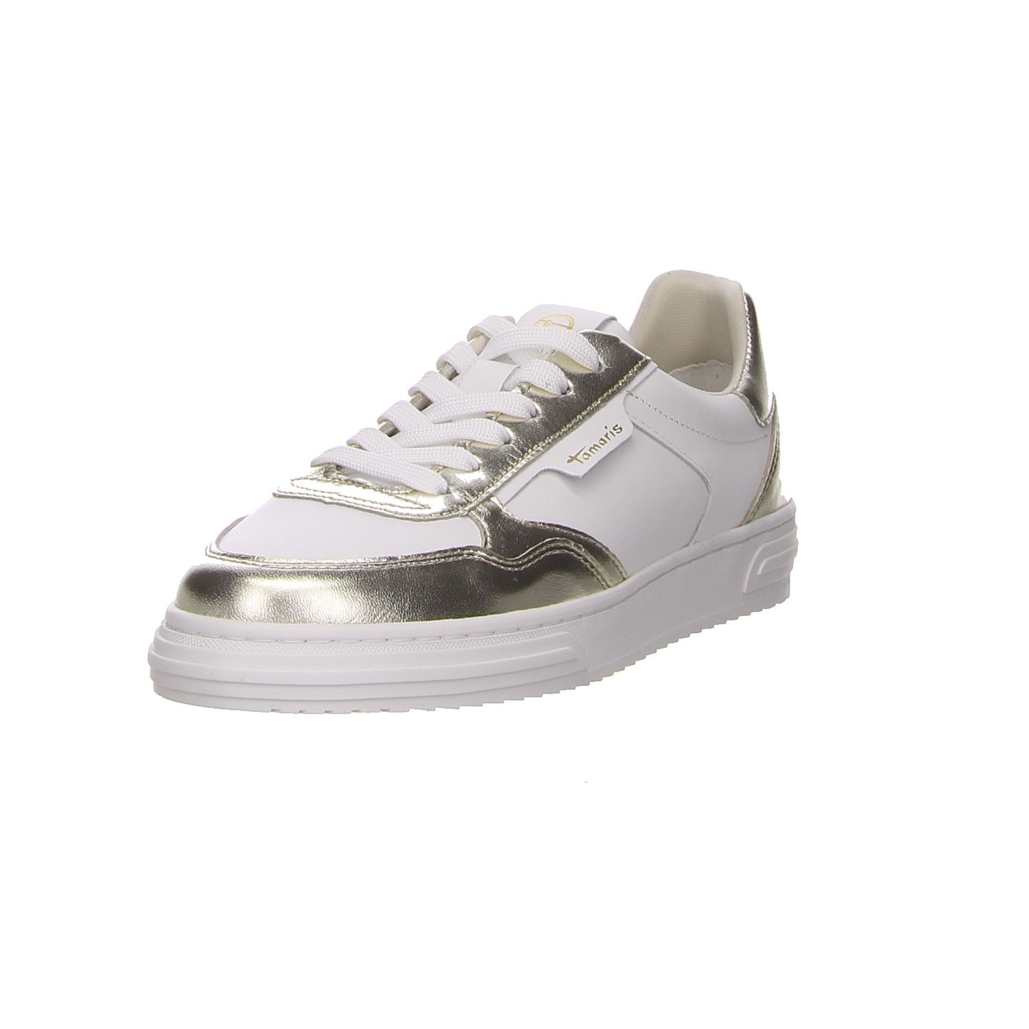 Tamaris Sneaker weiß gold weiss/weiss kombi