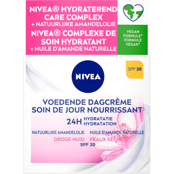 NIVEA Voedende Dagcrème SPF30 - 50ml - Gezichtscreme - Met natuurlijke amandelolie  - Droge huid