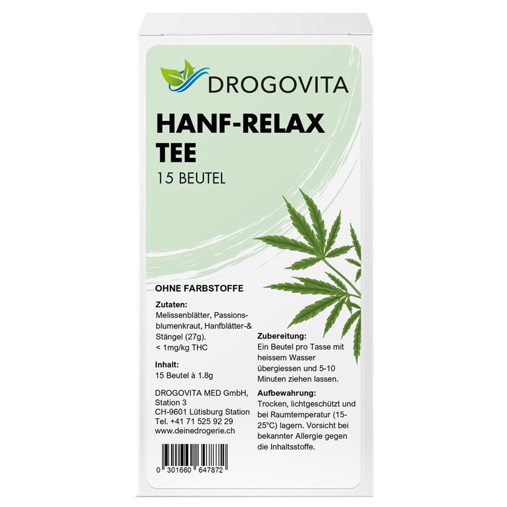 DROGOVITA Hanf-Relax Tee Tees Btl 15 Stk