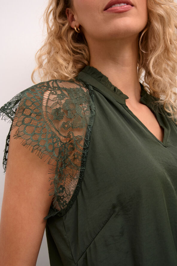 Cream CRNola Lace Blouse Deep depths