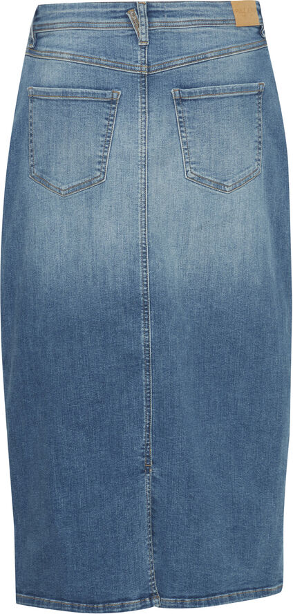 PULZ Jeans PZKATJA HW Skirt Dark blue denim