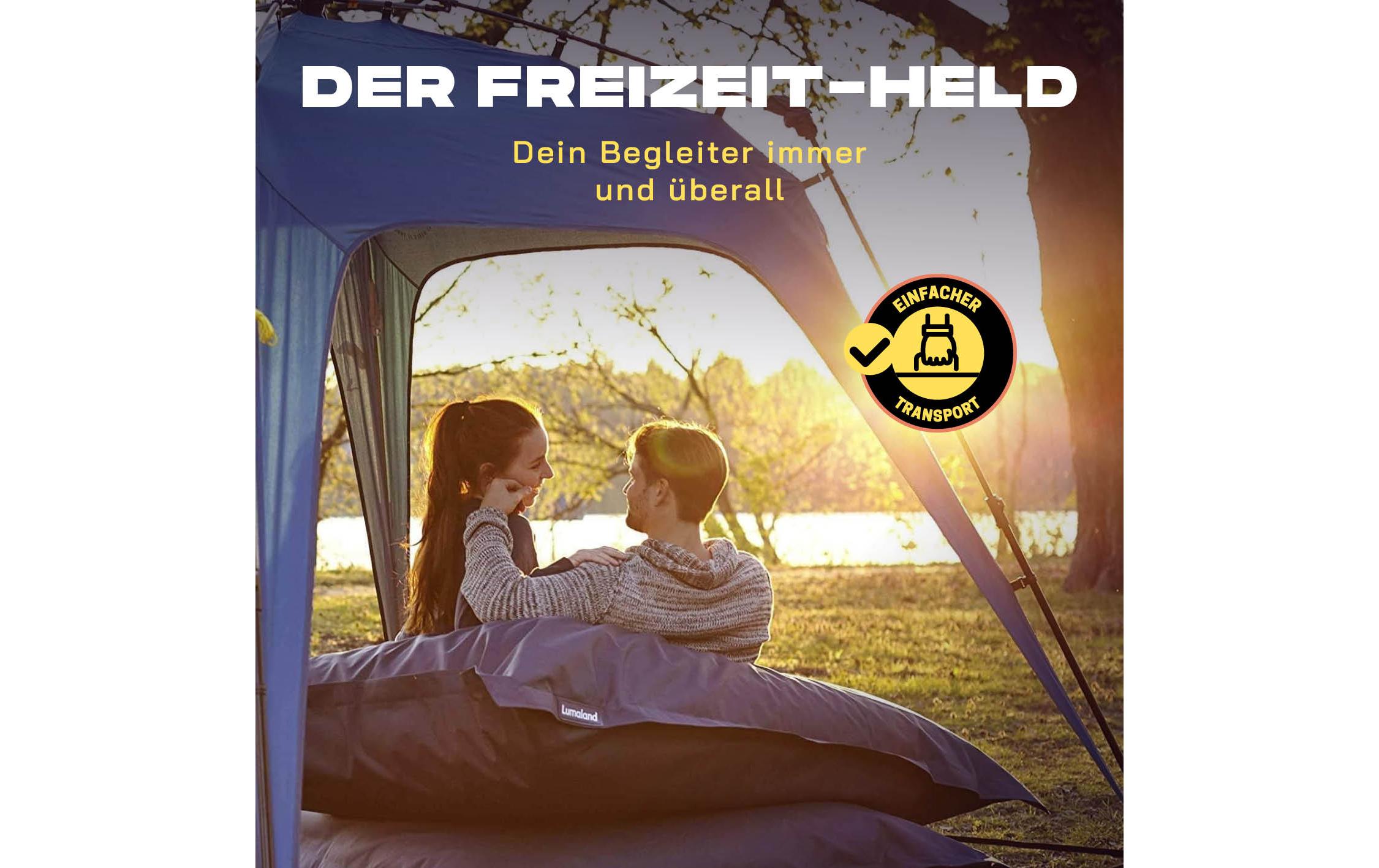 Pavillon Pop Up - Blau<br>Outdoor-Pavillon mit Seitenschutz