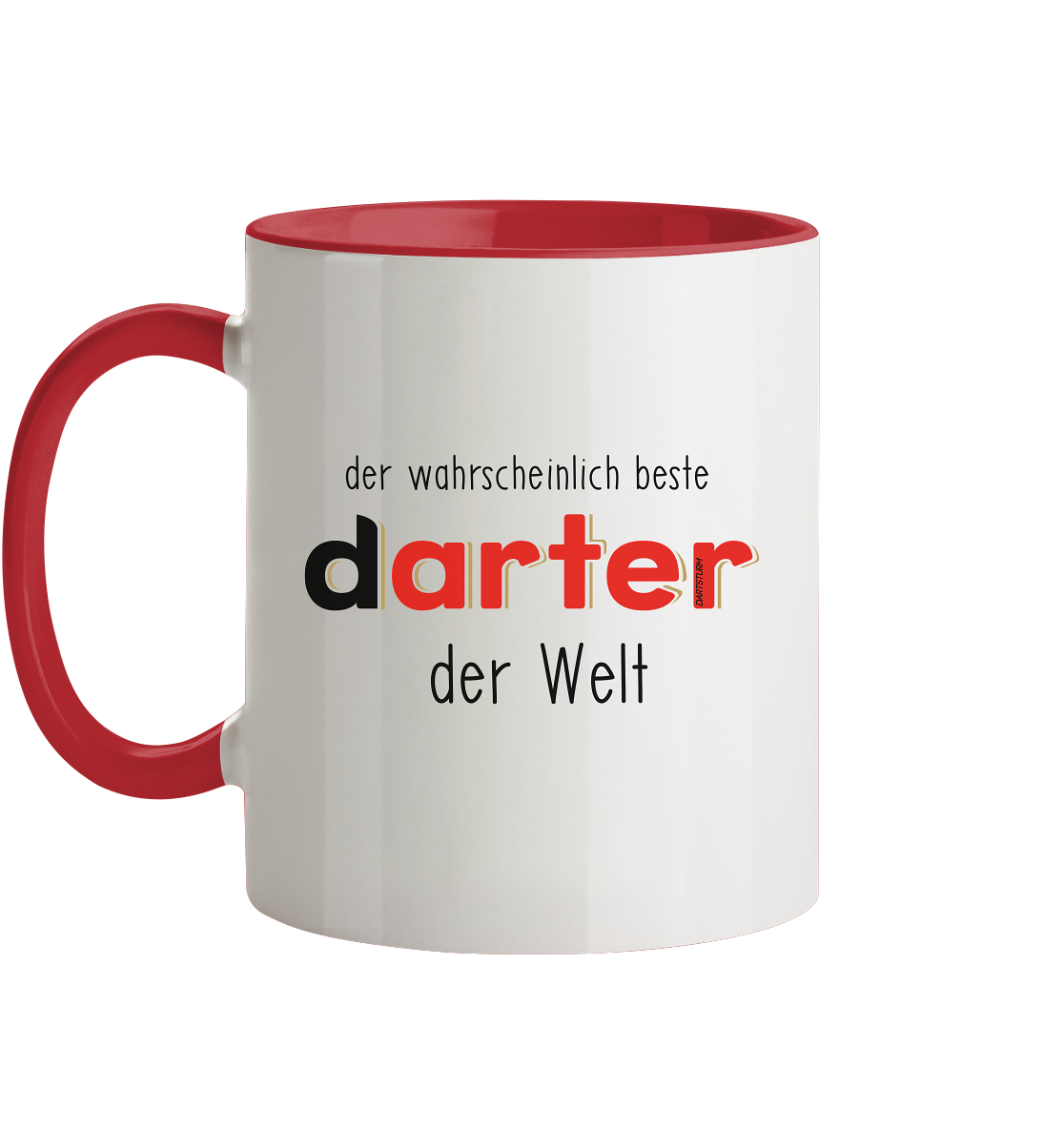 DartSturm - Der wahrscheinlich beste darter der Welt Schwarz - Tasse zweifarbig