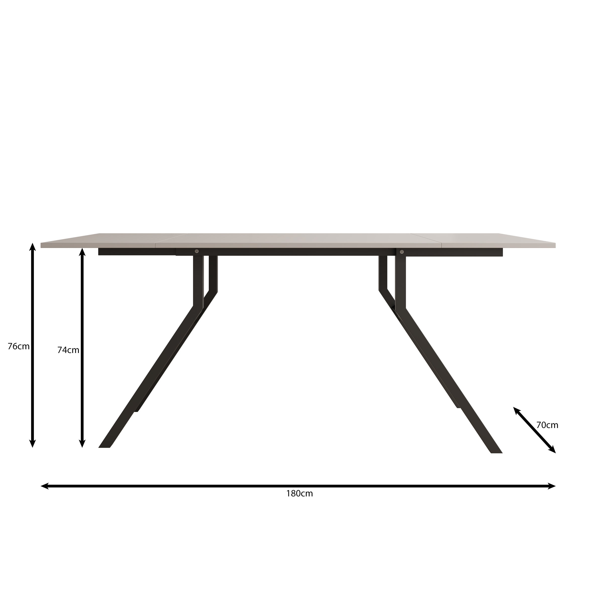 Xalir - Salontafel uitschuifbaar tot eettafel - Donker eiken - 100x70x40 cm