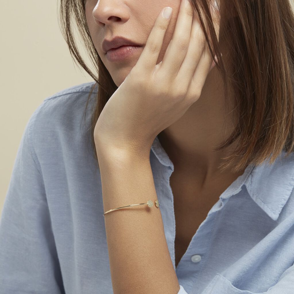 Bracelet Jonc Eryne Or Jaune