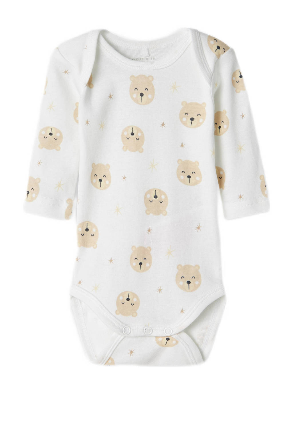 NAME IT romper NBNBODY - set van 3 zand/wit