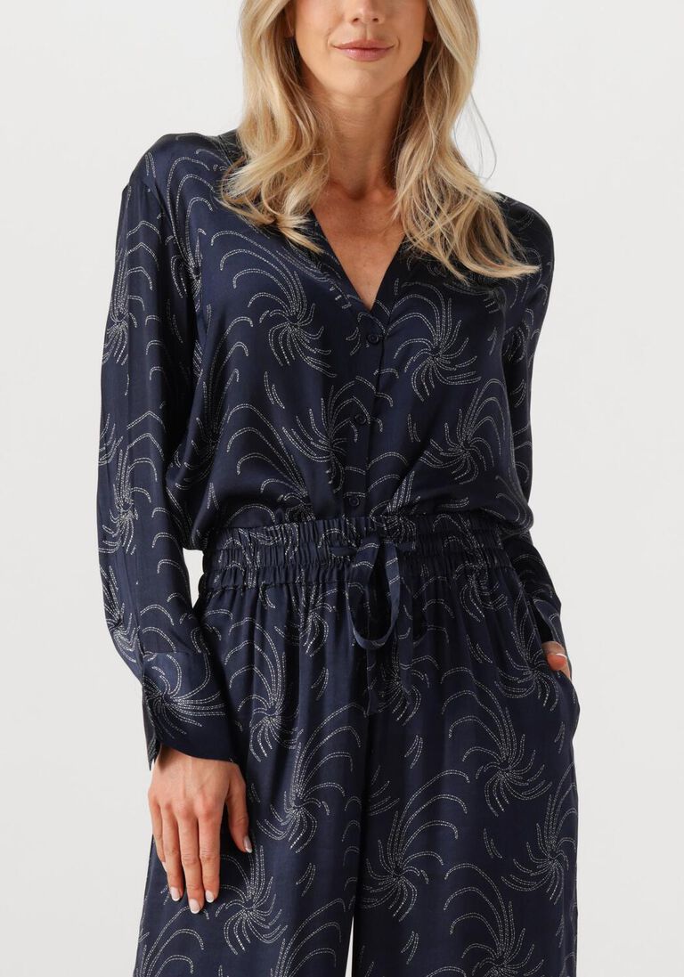 donkerblauwe ibana blouses talmy
